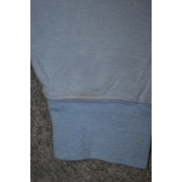Brooks Brothers Sweater 1/4 Zip Men's Large Navy Blue Birdseye Cotton Sweatshirt - Picture 6 of 16